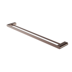 Load image into Gallery viewer, BIANCA DOUBLE TOWEL RAIL 800MM BRUSHED BRONZE
