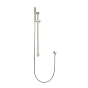 Round Hand Shower on Rail Column - PVD Brushed Nickel