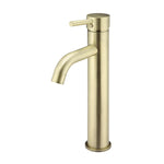 Load image into Gallery viewer, Round Tall Curved Basin Mixer - PVD Tiger Bronze
