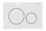 Load image into Gallery viewer, Sigma20 Dual Flush Button Round White With Matte White Trim
