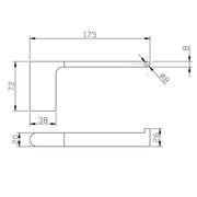 VOG Series Brushed Nickel Toilet Paper Holder