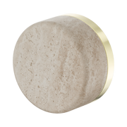 Serenity Progressive Shower Mixer With Rome Travertine Handle Brushed Gold