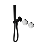 Load image into Gallery viewer, Serenity Progressive Shower System With Arabescato Corchia Handle And Slim Shower Matte Black
