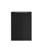 Load image into Gallery viewer, Byron/Bondi Black Oak Base Laundry Cabinet with 1060mm Pure White Top
