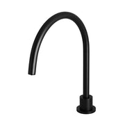 Round High-Rise Swivel Hob Spout - Matte Black