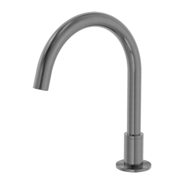 KARA HOB MOUNT BATH SPOUT ONLY G1/2 FEMALE INLET GUN METAL
