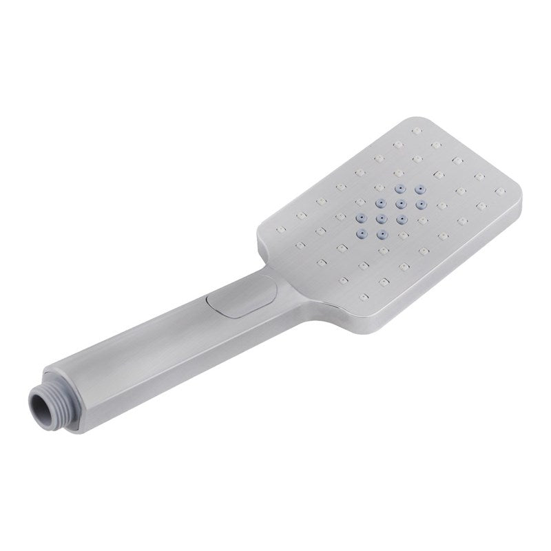 Square 3 Functions Brushed Nickel ABS Handheld Shower