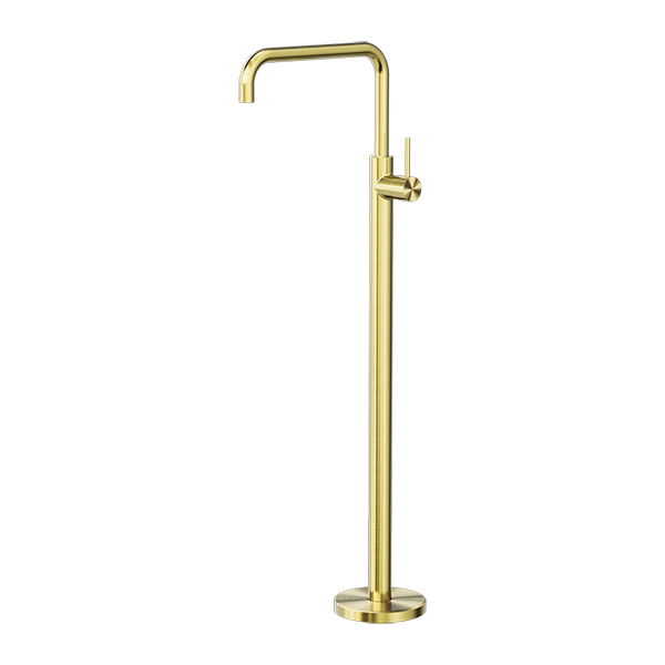 MECCA FREESTANDING BATH MIXER SQUARE SHAPE BRUSHED GOLD