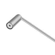 Brushed Nickel Single Towel Rail 600mm