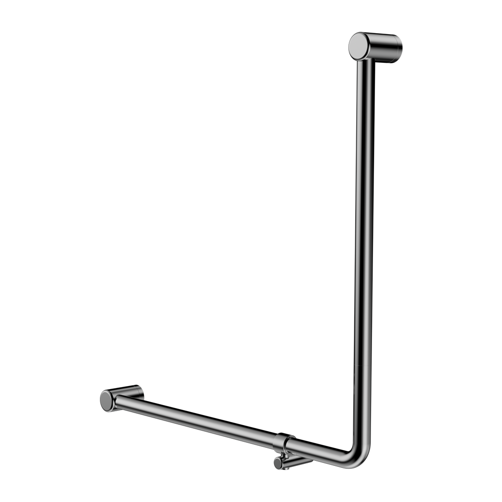 MECCA CARE 32MM 90 DEGREE BENT TUBE GRAB RAIL 750X750MM CHROME