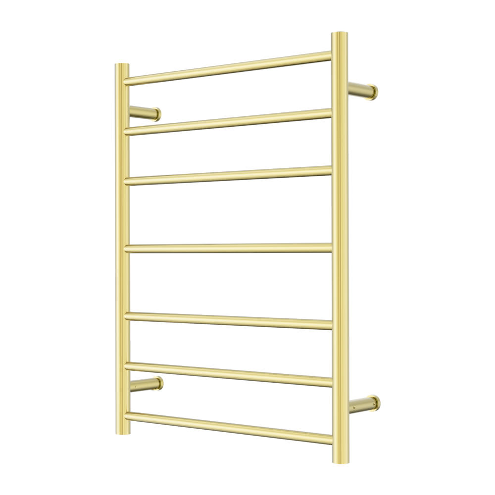 MECCA 240V 7 BAR HEATED TOWEL LADDER BRUSHED GOLD