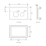 Load image into Gallery viewer, R&amp;T Round Brushed Gold Stainless Dual - Flush Push Plate
