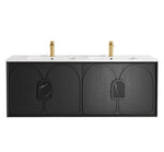 Load image into Gallery viewer, Laguna Black American Oak Wall Hung Vanity
