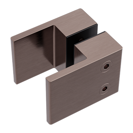 SQUARE SHOWER KNOB HANDLE BRUSHED BRONZE