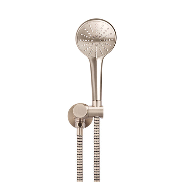 Round Hand Shower on Swivel Bracket - Champagne
