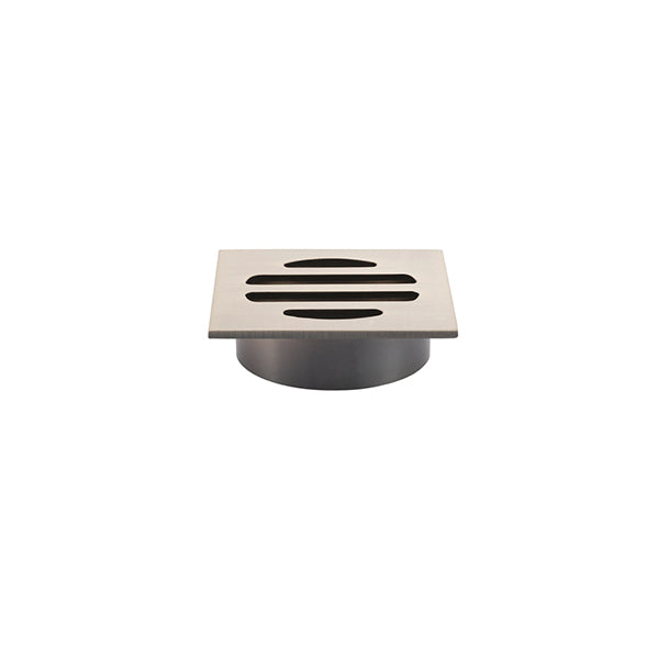 Square Floor Grate Shower Drain 50mm outlet - Champagne