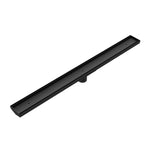 Load image into Gallery viewer, TILE INSERT V CHANNEL FLOOR GRATE 50MM OUTLET WITH HOLE SAW MATTE BLACK
