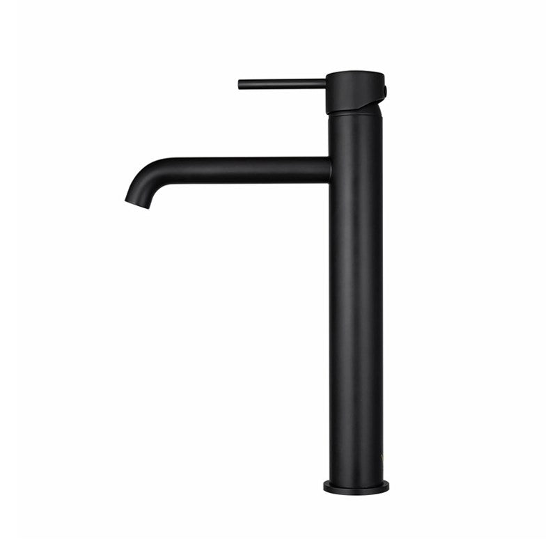 LUCID PIN Series Round Black Tall Basin Mixer