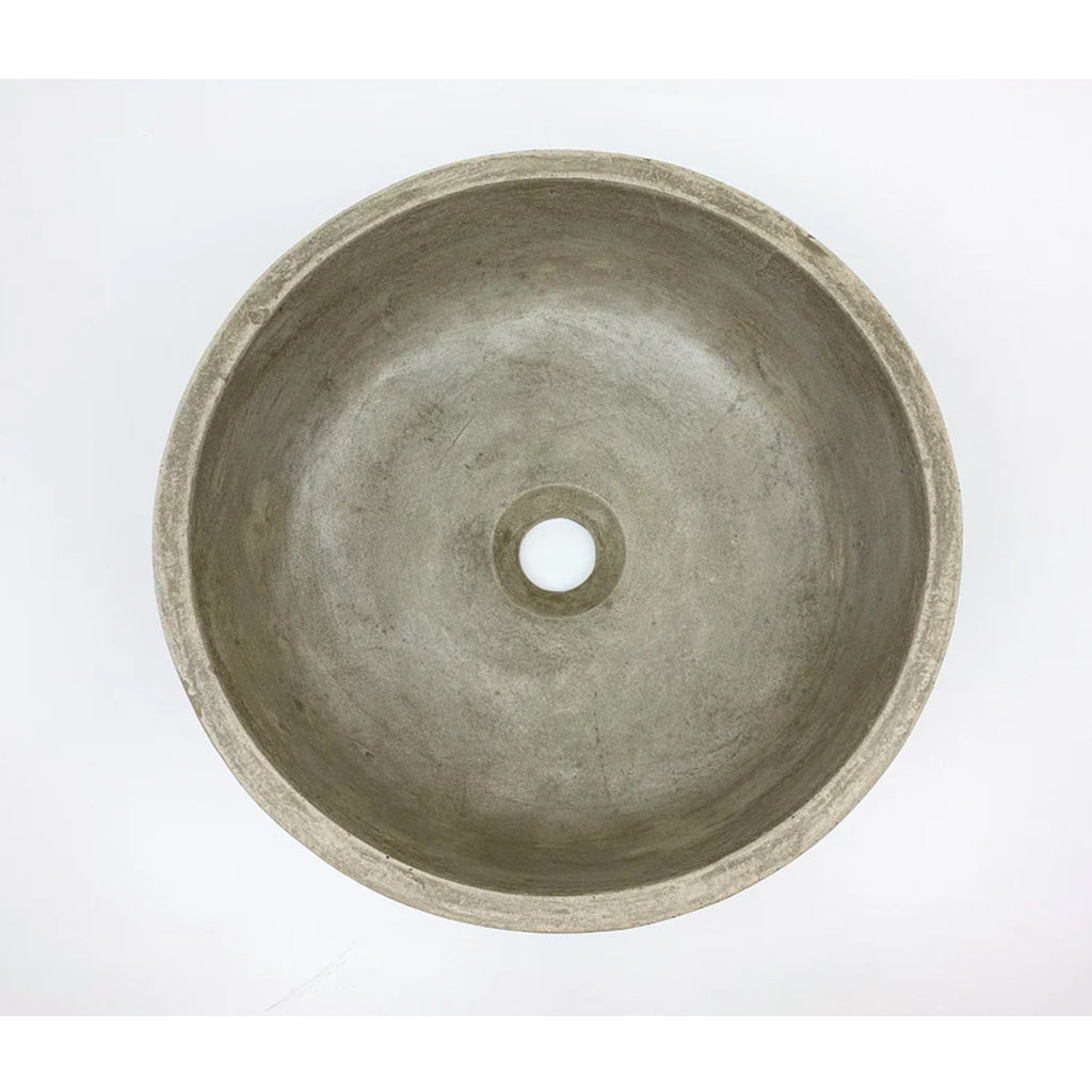 350*350*120 Circular Above Counter Basin Elios - Natural Cement