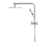 Load image into Gallery viewer, MECCA 2 IN 1 TWIN SHOWER BRUSHED NICKEL

