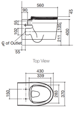 Load image into Gallery viewer, Grande WH Toilet Pan with Wrap Seat
