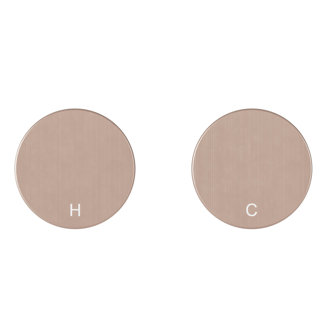 Circular Wall Taps - Champagne