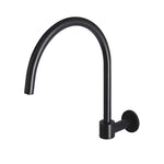 Load image into Gallery viewer, Round High-Rise Swivel Wall Spout - Matte Black
