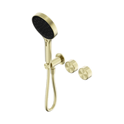 Serenity Progressive Shower System With Metal Handle And Serenity Hand Shower Brushed Gold
