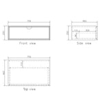 Load image into Gallery viewer, Moonlight White Wall Hung Cabinet
