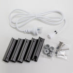 Load image into Gallery viewer, Round Brushed Gun Metal Grey Electric Heated Towel Rack 6 Bars
