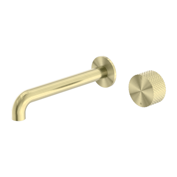 OPAL PROGRESSIVE WALL BASIN/BATH SET 120MM BRUSHED GOLD