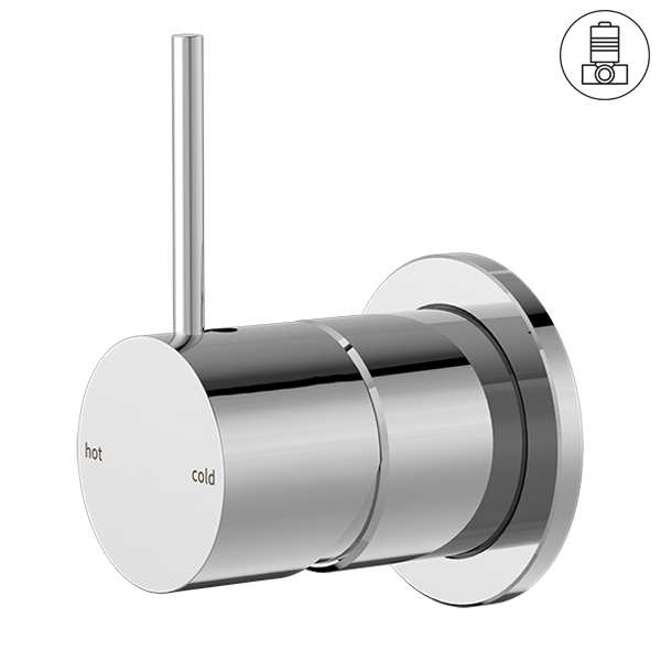 MECCA SHOWER MIXER 60MM HANDLE UP PLATE CHROME