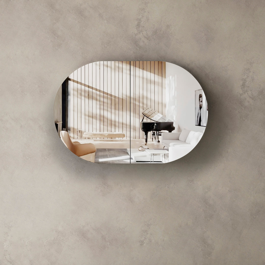 Bondi Natural Oak Shaving Cabinet