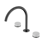 Load image into Gallery viewer, Serenity Bath/Kitchen Set Arc Spout With Carrara Handle Gun Metal
