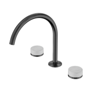 Serenity Bath/Kitchen Set Arc Spout With Carrara Handle Gun Metal