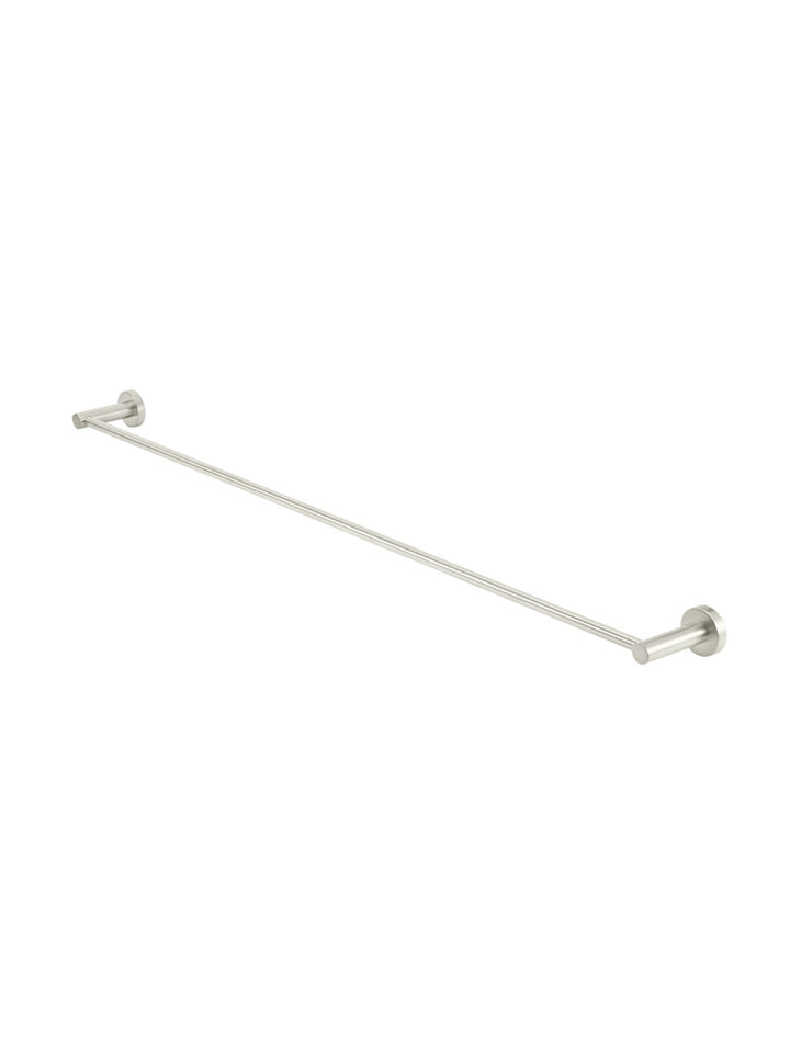 Round Single Towel Rail 900mm - PVD Brushed Nickel