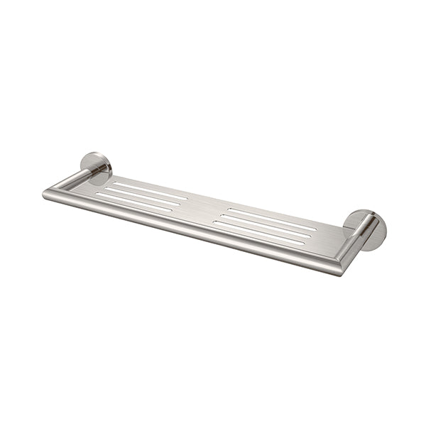 DOLCE METAL SHOWER SHELF BRUSHED NICKEL