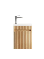 Load image into Gallery viewer, Mini Ensuite Vanity 400mm Woodland Oak Fluted Vanity
