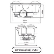 AllLux4 White  4 HEAT 3 IN 1 BATHROOM HEATER EXHA