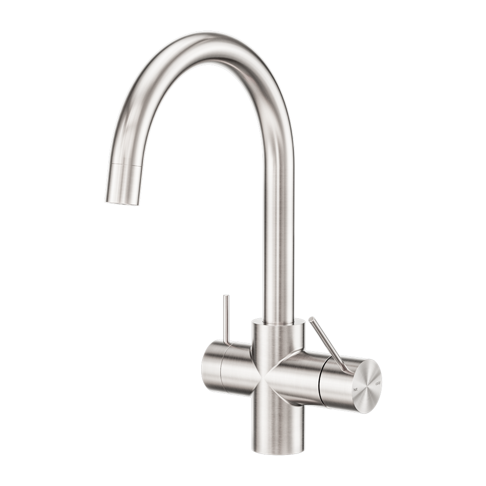 MECCA 3 WAY FILTERED MIXER TAP BRUSHED NICKEL