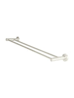 Load image into Gallery viewer, Round Double Towel Rail 600mm - PVD Brushed Nickel
