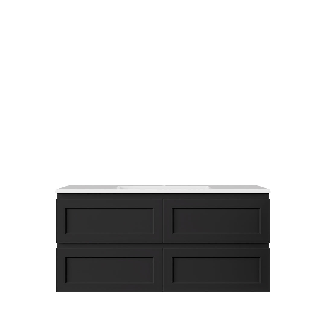 Hamilton Federation Wall Hung Cabinet Matte Black