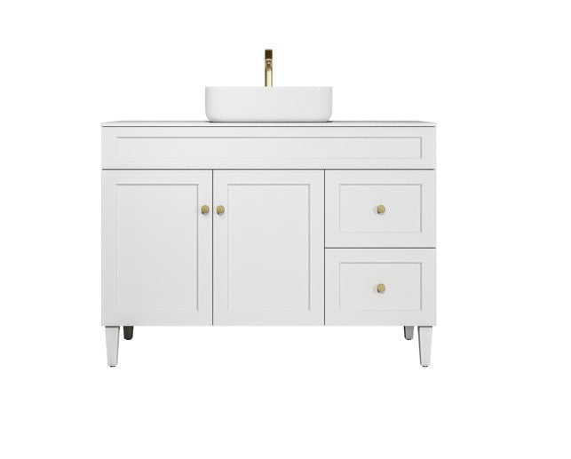Harold Federation Freestanding Vanity Matte White