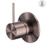 Load image into Gallery viewer, MECCA SHOWER MIXER HANDLE UP 80MM PLATE BRUSHED BRONZE
