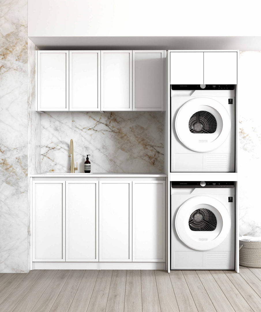 Laundry Kit 1960C Hampshire White with Matte White Top