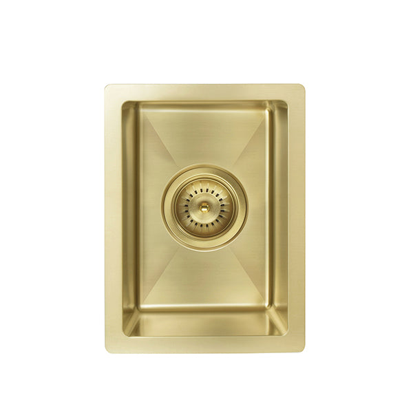 Bar Sink - Single Bowl 382 x 272 - Brushed Bronze Gold