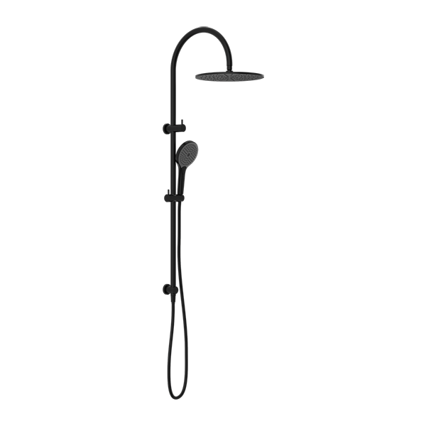 MECCA TWIN SHOWER WITH AIR SHOWER II MATTE BLACK
