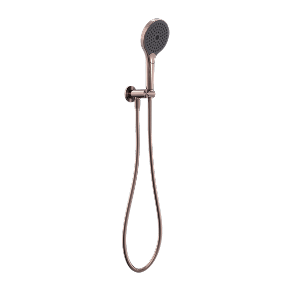 MECCA SHOWER BRACKET WITH AIR SHOWER II BRUSHED BRONZE
