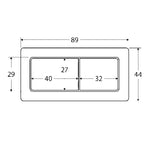 Load image into Gallery viewer, Square Toilet Button Matte White
