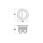 Load image into Gallery viewer, Round Toilet Flush Button Matte White
